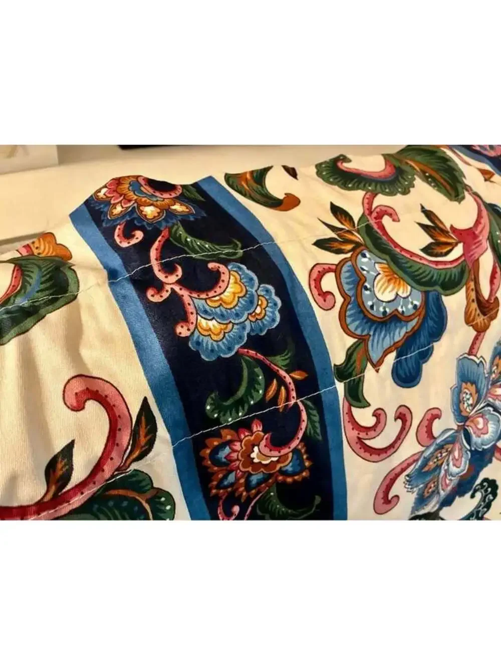 Vintage Floral Jacobean Print Extra Wide Custom Valance 180